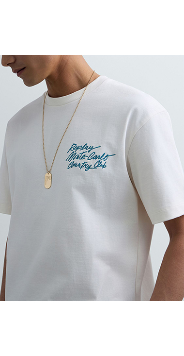 REPLAY &times; Monte Carlo Country Club オーバーサイズ Tシャツ 詳細画像